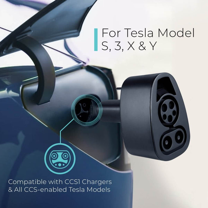 Lectron CCS to Tesla (NACS) Adapter | 500A Fast EV Charging for Tesla Models S/3/X/Y