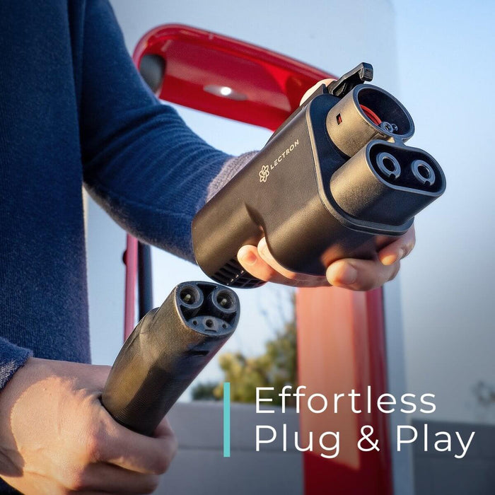 Lectron Vortex Plus NACS to CCS Adapter | 500A Fast EV Charging
