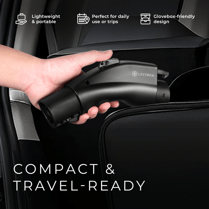 Lectron Tesla to J1772 Adapter | 80A | Charge your Non-Tesla EV at Tesla Destination Chargers