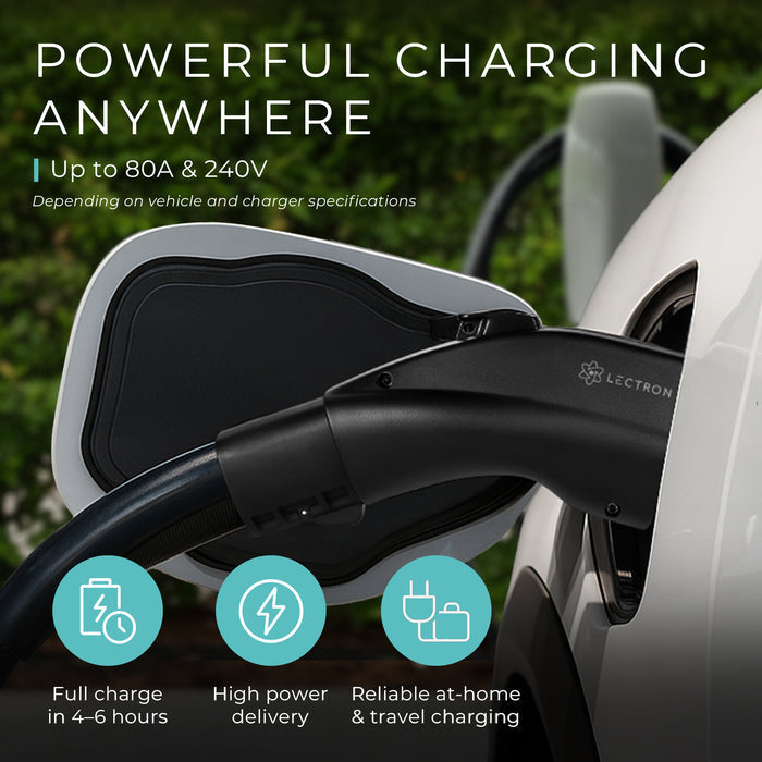 Lectron Tesla to J1772 Adapter | 80A | Charge your Non-Tesla EV at Tesla Destination Chargers